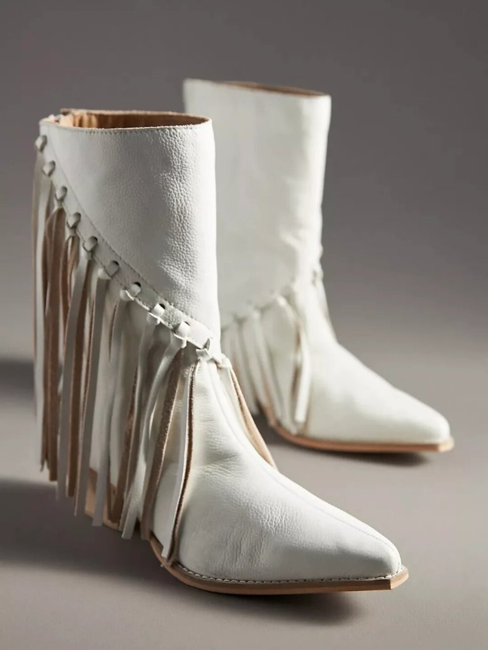 Matisse Women's White Buck Cowboy Boots - Picture 6 of 6